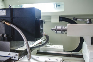 Working part of a CNC lathe